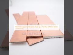 30x4mm Copper Clad Steel Plate CCS Flat Bar 6 Meter Better Conductivity