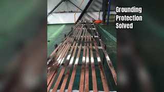 Kupferbeschichtete Stahlbänder zur Erdung