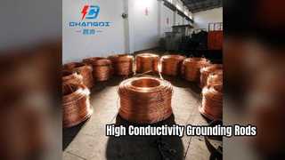 High Conductivity Copper Clad Steel Ground Rods for Earthing