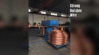 Kupferbeschichteter Stahldraht, robust und langlebig