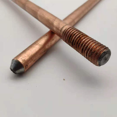 One End Pointed And One End Flat Head Type Earth Rod 16mm Tensile Strength 450600MPA High Strength Electrical Ground Rod
