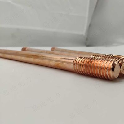 Electroplating Copper Clad Earth Rod with Insulation Level Class I and Copper Thickness 0.25 Mm