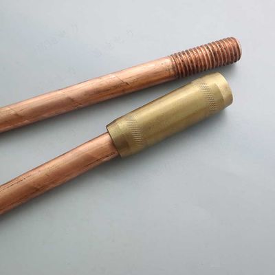 3/4" 5/8" Threaded Ground Rod 16mm Earth Rod With Connector