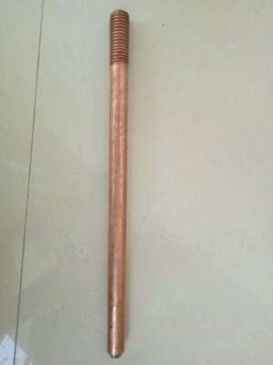 Custom Copper Electrical Earth Rod with Durable Ground Pole Design and Four-Dimensional Continuous Electroplating