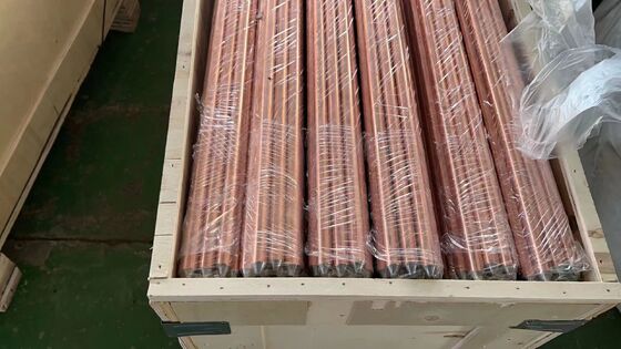 Custom Copper Electrical Earth Rod with Durable Ground Pole Design and Four-Dimensional Continuous Electroplating