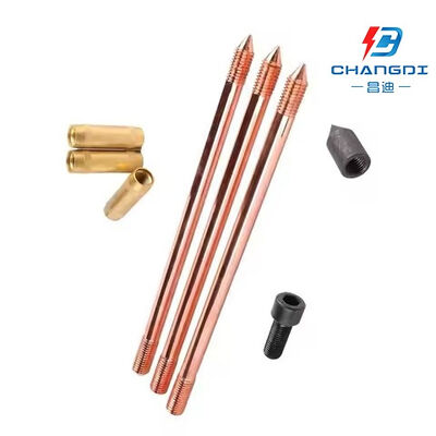 High Strength Copper Bonded Ground Electrode Rod for Utility Applications