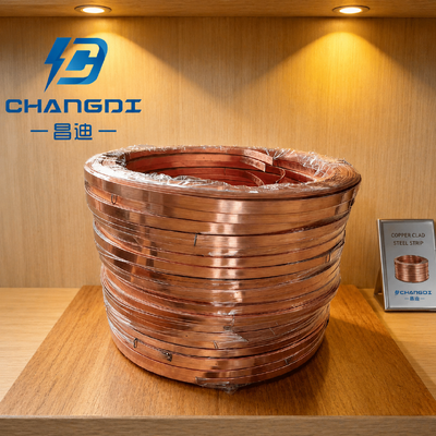 Advanced Copper Bonded Steel Strip for Solar and Telecom Earthing Systems