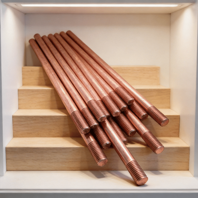 Premium Grounding Rod with Molecular Copper Bonding Technology