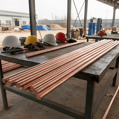Industrial Copper Bonded Earth Electrode for Utility Power Networks