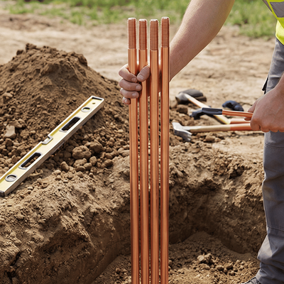 High-Strength Earthing Rod for Transmission Line Grounding Applications