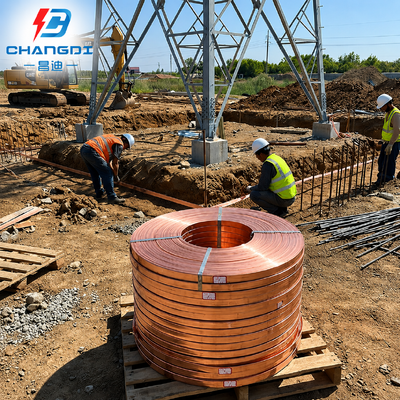 Professional Copper Clad Steel Flat Strip for Electrical Ground Grid Systems