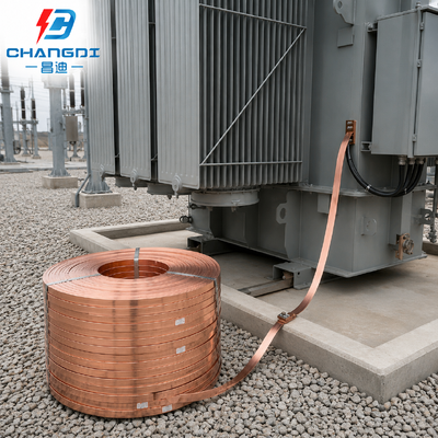 Factory OEM Copper Clad Grounding Flat Strip for Utility Infrastructure