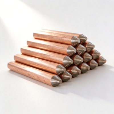 Copper Bonded Earthing Rod with Custom Copper Thickness 0.254mm–0.50mm