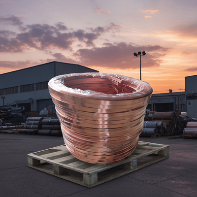 50×6mm Copper Bonded Steel Earthing Strip with 0.30mm Copper Layer