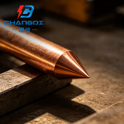 Copper Clad Steel Soil Grounding Rod with High Corrosion Resistance