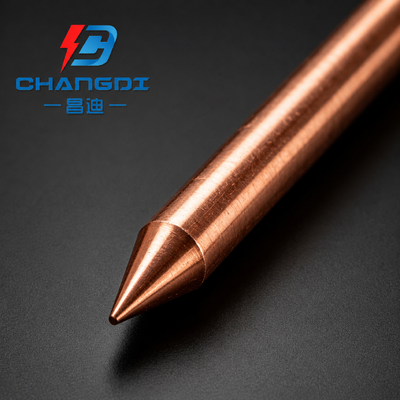 17.2mm Copper Bonded Power Earthing Rod for Electrical Projects