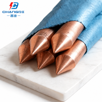 Copper Clad Steel Grounding Rod with Enhanced Mechanical Strength