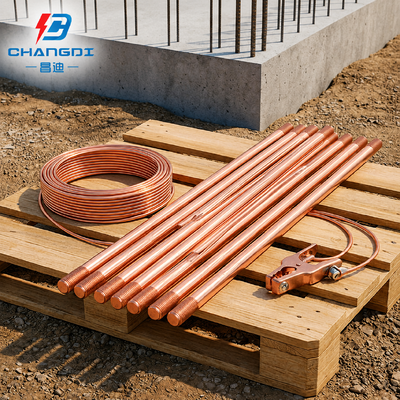 Professional Copper Bonded Ground Electrode for Utility Projects