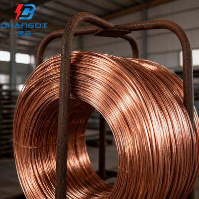 OEM Copper Composite Round Conductor with 0.254mm–0.80mm Copper Layer