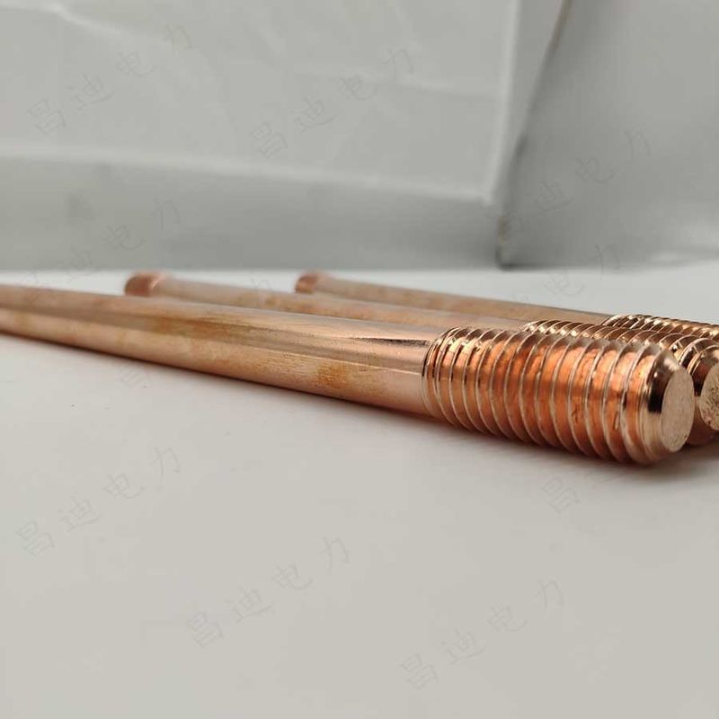 Electroplating Copper Clad Earth Rod with Insulation Level Class I and Copper Thickness 0.25 Mm