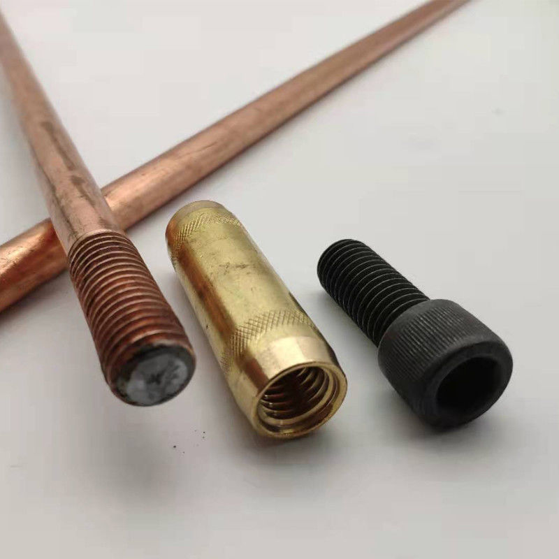Electroplating Copper Clad Earth Rod for Grounding System with Pointed or Threaded Head
