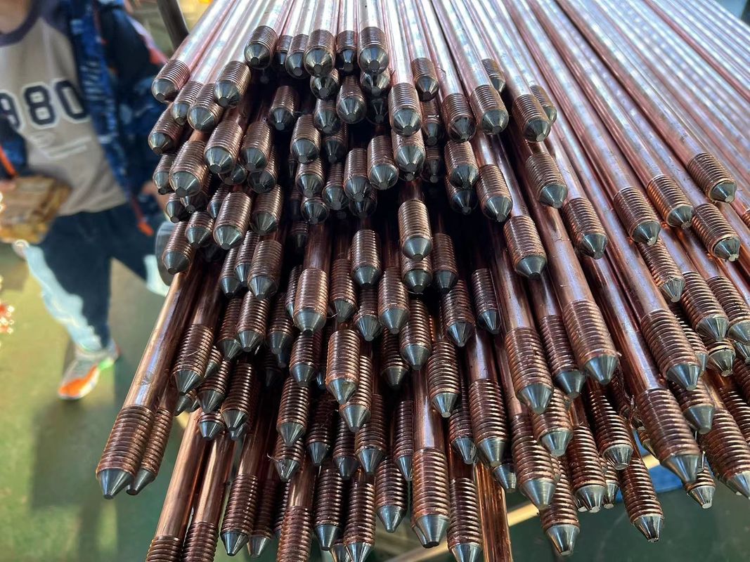 Korosi-tahan tembaga berlapis tanah batang untuk sistem pengasas dengan kinerja yang stabil