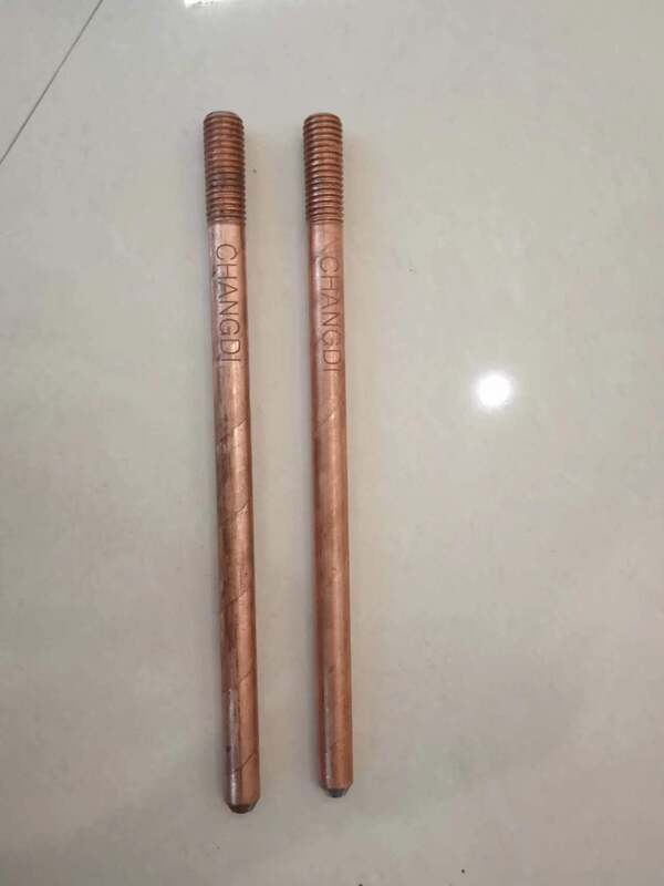 Electroplated Copper Electrical Ground Rod with High Conductivity and Corrosion Resistance for Superior Grounding