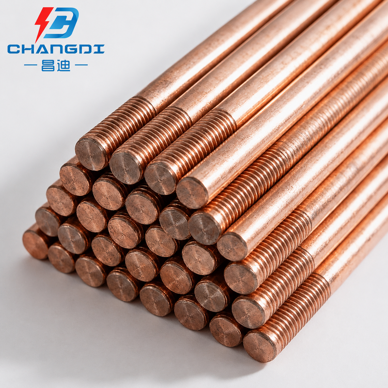 Cold Rolled Copper Clad Steel Ground Rod 3 Meter Length