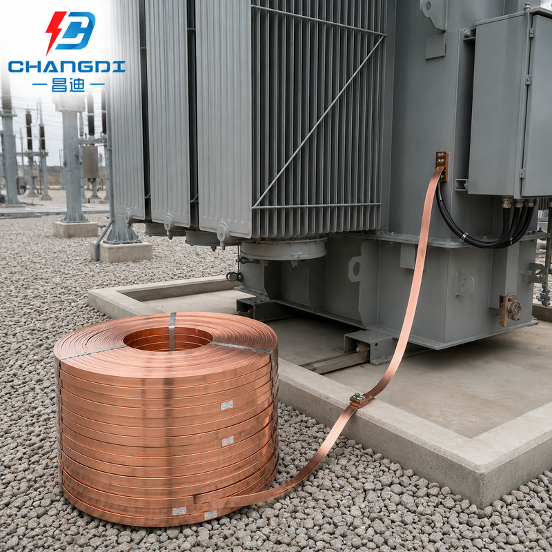 Electrical Earth Strip with Copper Clad Steel Core