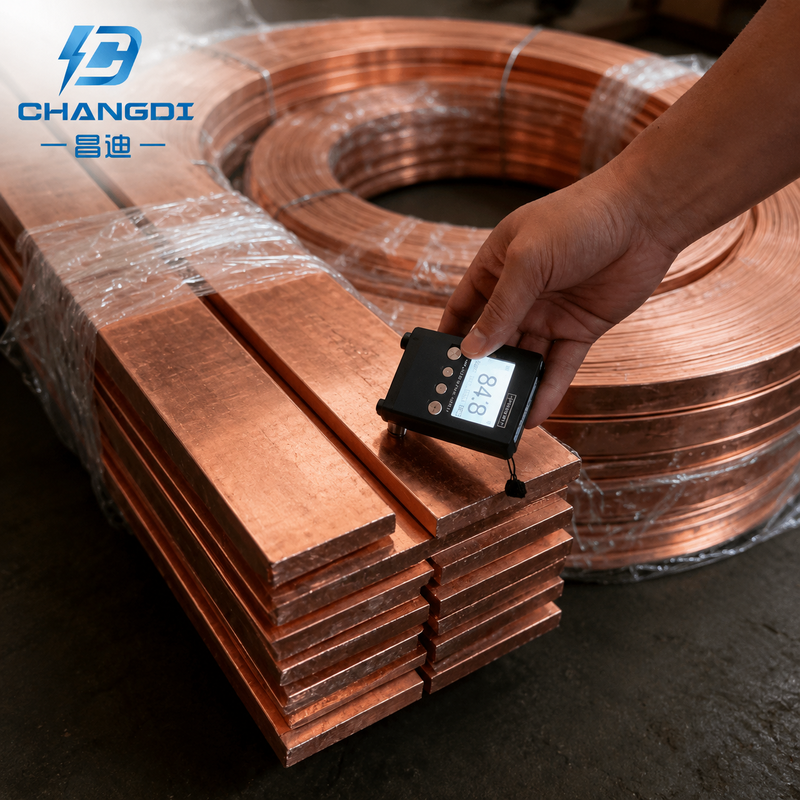 Copper Clad Steel Electrical Ground Strip for Renewable Energy Projects